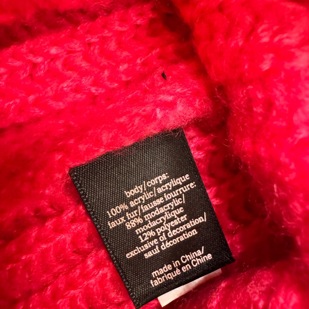 Cozy Pink Knit Beanie